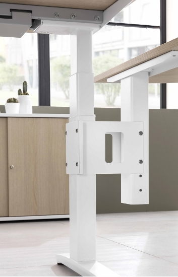 Trapezplatte XBT12 120x120cm mit Konsole+Stützfuss Asteiche/Graphit