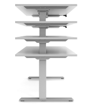 Sitz-/Steh-Schreibtisch XDKB16 elektr. höhenverstellbar (BxT) 160x80x64-129cm Beton/Graphit
