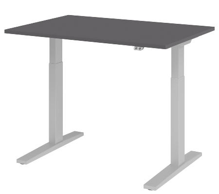 Sitz-/Steh-Schreibtisch XMKA16 elektr. höhenverstellbar (BxT) 160x80x70-120cm Beton/Graphit