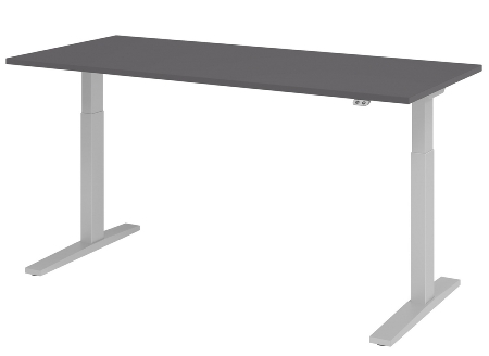 Sitz-/Steh-Schreibtisch XMKA12 elektr. höhenverstellbar (BxT) 120x80x70-120cm Eiche/Weiß