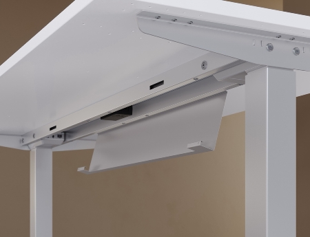 Schreibtisch XMST19 Steh-/Sitzarbeitsplatz T-Fuß (BxT) 180x80cm Elektroantrieb 1-stufig Arbeitshöhe 72-119cm Asteiche