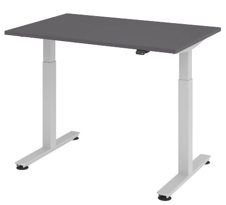 Schreibtisch XMST19 Steh-/Sitzarbeitsplatz T-Fuß (BxT) 180x80cm Elektroantrieb 1-stufig Arbeitshöhe 72-119cm Asteiche