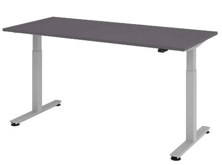 Schreibtisch XMST19 Steh-/Sitzarbeitsplatz T-Fuß (BxT) 180x80cm Elektroantrieb 1-stufig Arbeitshöhe 72-119cm Asteiche