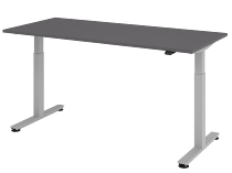 Schreibtisch XMST19 Steh-/Sitzarbeitsplatz T-Fuß (BxT) 180x80cm Elektroantrieb 1-stufig Arbeitshöhe 72-119cm Asteiche