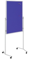 Legamaster 7-210400 Multiboard Pinboard-Whiteboard-Flipchart 120x76cm mobil Pinboard-Filz marineblau