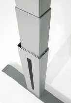 Kerkmann Steh-/Sitztisch Move Professional elektr. Höhenverstellung (BxTxH) 200 x 100 x 64-129cm Silber/Lichtgrau