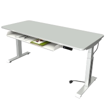 Steh-/Sitztisch Move Professional (BxTxH) 160 x 80 x 64-129cm Anthrazit/Anthrazit