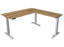 Kerkmann 0931 MOVE 4 NEU  Sitz-/Stehtisch mit Anbau 100cm (BxTxH) 180x80x64-129cm elektrisch. Höhenverstellung Weiß/Weiß