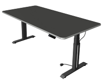 Steh-/Sitztisch Move Professional (BxTxH) 200 x 100 x 64-129cm Anthrazit/Anthrazit