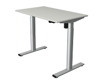 Kerkmann Sitz-/Stehtisch MOVE 1 eco (BxT) 100x60 cm elektrische Höhenverstellung 73-123 cm Silber/Lichtgrau