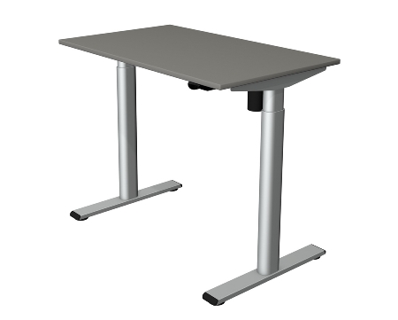 Kerkmann Sitz-/Stehtisch MOVE 1 eco (BxT) 100x60 cm elektrische Höhenverstellung 73-123 cm Silber/Grafit