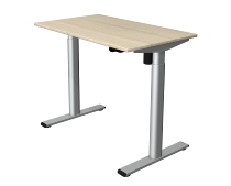 Kerkmann Sitz-/Stehtisch MOVE 1 eco (BxT) 100x60 cm elektrische Höhenverstellung 73-123 cm Silber/Ahorn