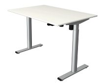 Kerkmann Sitz-/Stehtisch MOVE 1 eco (BxT) 120x80 cm elektrische Höhenverstellung 73-123 cm Silber/Weiß
