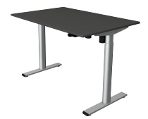 Kerkmann Sitz-/Stehtisch MOVE 1 eco (BxT) 120x80 cm elektrische Höhenverstellung 73-123 cm Silber/Anthrazit