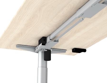 Kerkmann Sitz-/Stehtisch MOVE 1 eco (BxT) 160x80 cm elektrische Höhenverstellung 73-123 cm Silber/Weiß