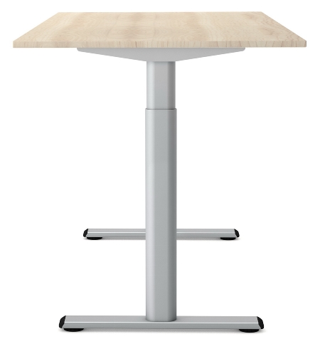 Kerkmann Sitz-/Stehtisch MOVE 1 eco (BxT) 160x80 cm elektrische Höhenverstellung 73-123 cm Silber/Weiß