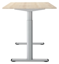 Kerkmann Sitz-/Stehtisch MOVE 1 eco (BxT) 160x80 cm elektrische Höhenverstellung 73-123 cm Silber/Weiß