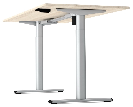 Kerkmann Sitz-/Stehtisch MOVE 1 eco (BxT) 160x80 cm elektrische Höhenverstellung 73-123 cm Silber/Weiß