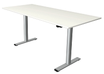 Kerkmann Sitz-/Stehtisch MOVE 1 eco (BxT) 180x80 cm elektrische Höhenverstellung 73-123 cm Silber/Weiß