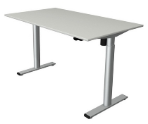Kerkmann Sitz-/Stehtisch MOVE 1 eco (BxT) 140x80 cm elektrische Höhenverstellung 73-123 cm Silber/Lichtgrau