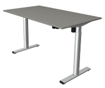 Kerkmann Sitz-/Stehtisch MOVE 1 eco (BxT) 140x80 cm elektrische Höhenverstellung 73-123 cm Silber/Grafit