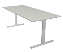Kerkmann Schreibtisch Form 2 (BxTxH) 140x80x70-82cm Weiß