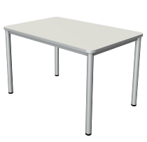 Kerkmann 0404 Schreibtisch Prime 4-Bein Gestell (BxTxH) 1200x800x750mm Tischplatte 25mm Weiß