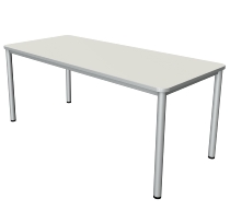 Kerkmann 0407 Schreibtisch Prime 4-Bein Gestell (BxTxH) 1800x800x750mm Tischplatte 25mm Weiß