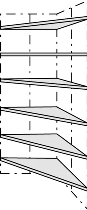 Kerkmann 1342 Bibliotheks-Regalfeld Libra 1 Holz-Kopfboden 5 -Schrägböden mit Anschlag (TxBxH) 300x1000x2300mm S/Buche