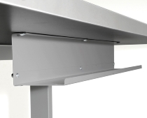 Kerkmann Kabelkanal horizontal Breite 80 cm (unter Tisch Montage) Stahl pulverbeschichtet Silber  