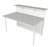 Kerkmann 3268 Grundtheke Atlantis 3 beidseitig gerade (BxTxH) 1350x920x1080mm Weiß/Grafit