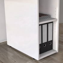 Kerkmann 3555 Empfangstheke BARI für 1-2 Personen (BxTxH) 334x182.5x112cm Anthrazit/Weiß