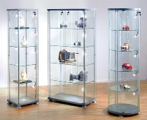 Kerkmann 3761 Glasvitrine EXPOLine rechteckig Maße (BxTxH) 850x425x1800mm