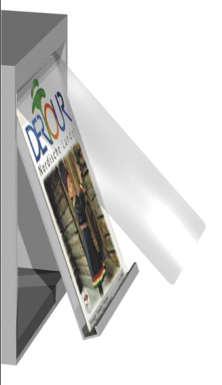 Kerkmann 3791 Zeitschriftenschrank MEDIA 48 Fächer Klappen (BxH) 220x155mm MEDIA, 48 FÄCHER -ZERLEGT-