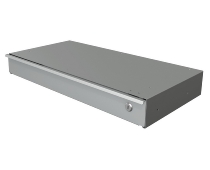 Kerkmann Untertisch-Schublade 3797 abschließbar mit Utensilienfach (BxTxH) 600x315x80mm Silber