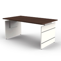 Kerkmann 4427.1 Schreibtisch Form 4 Wangengestell (BxTxH) 180 x 80cm höhenverstellbar 68-76cm Anthrazit