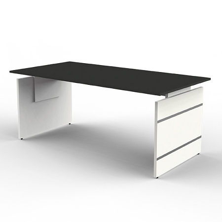 Kerkmann 4427.1 Schreibtisch Form 4 Wangengestell (BxTxH) 180 x 80cm höhenverstellbar 68-76cm Anthrazit