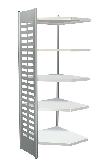 Kerkmann 5838 Design-Regal M2 Eckfeld 4 Eckböden (TxH) 40 X 220cm