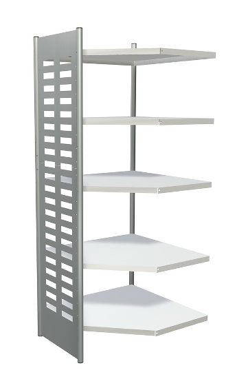 Kerkmann 5838 Design-Regal M2 Eckfeld 4 Eckböden (TxH) 40 X 220cm