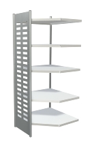 Kerkmann 5838 Design-Regal M2 Eckfeld 4 Eckböden (TxH) 40 X 220cm