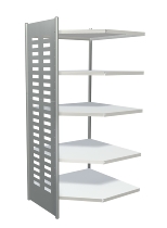Kerkmann 5838 Design-Regal M2 Eckfeld 4 Eckböden (TxH) 40 X 220cm