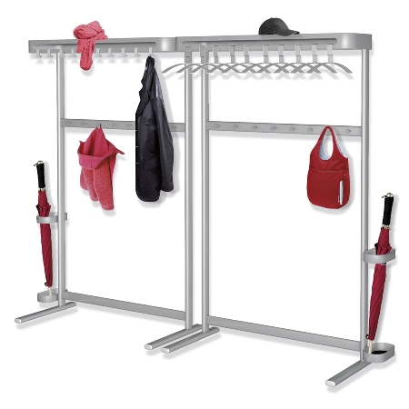 Kerkmann 6186 Reihengarderobe SEVILLA aus Stahl Alusilber