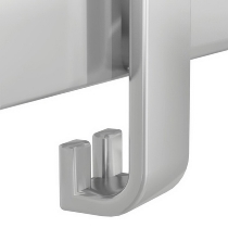Kerkmann 6405 Wandgarderobe AROSA Element mit 6 Haken Alusilber