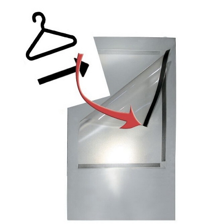 Kerkmann 6943 Plakattasche für DIN A3 Kristallglas-Optik magnethaftend