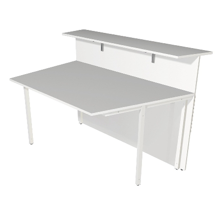 Kerkmann Empfangstheke Atlantis 1 (BxT) 2360x1660mm - 1x 3289, 1x 3395, 2x 3399 Weiß/Glas