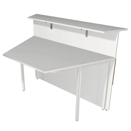 Kerkmann Empfangstheke Atlantis 1 (BxT) 3500x2450mm - 2x 3289, 3x 3290, 2x 3399 Weiß/Glas