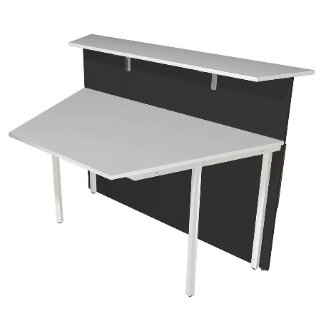 Kerkmann Empfangstheke Atlantis 2 (BxT) 2450x2450mm - 1x 3293, 2x 3495, 2x 3499 Anthrazit/Weiß