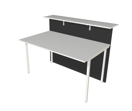 Kerkmann Empfangstheke Atlantis 2 (BxTxH) 1400x920mm - 1x 3446, 2x 3499 Anthrazit/Weiß