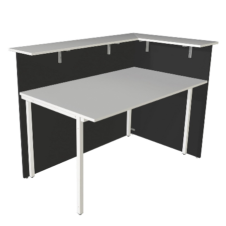 Kerkmann Empfangstheke Atlantis 2 (BxT) 4300x920mm - 2x 3291, 1x 3494 Anthrazit/Weiß