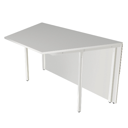 Kerkmann Empfangstheke Atlantis 3 (BxT) 3700x2450mm - 1x 3302, 1x 3300, 1x 3295, 1x 3296 Weiß/Nussbaum